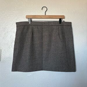 GAP Vintage Black and white Wool Mini Skirt size 18